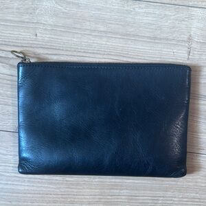 Madewell Black Leather Clutch